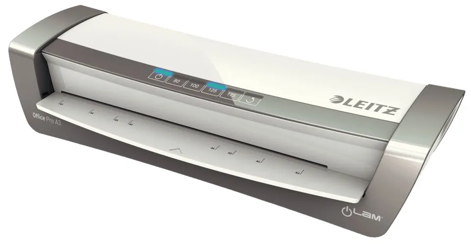 LEITZ iLAM Office PRO A3 teplý laminátor, stříbrná