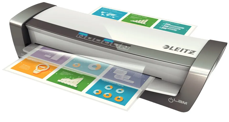 LEITZ iLAM Office PRO A3 teplý laminátor, stříbrná