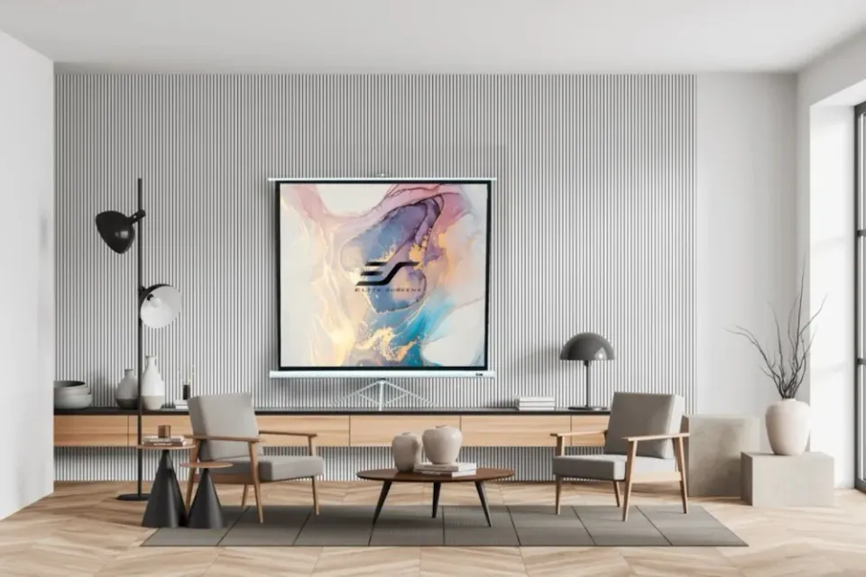 ELITE SCREENS plátno mobilní trojnožka 71" (180,3cm)/ 1:1/ 127×127cm/ gain 1.1/ case bílý