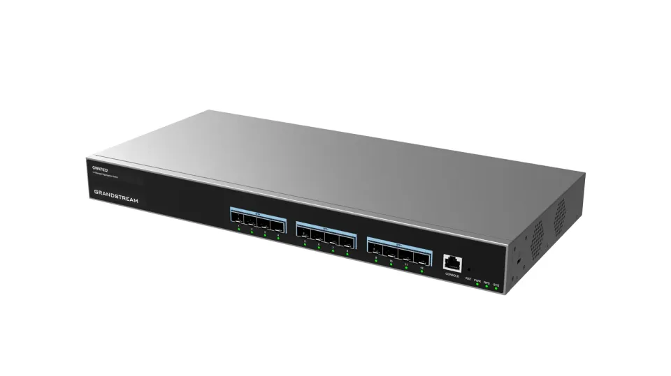 Grandstream GWN7832 L3 Managed Network Switch 12 SFP+ portů, DHCP, QoS, VLAN, CLI