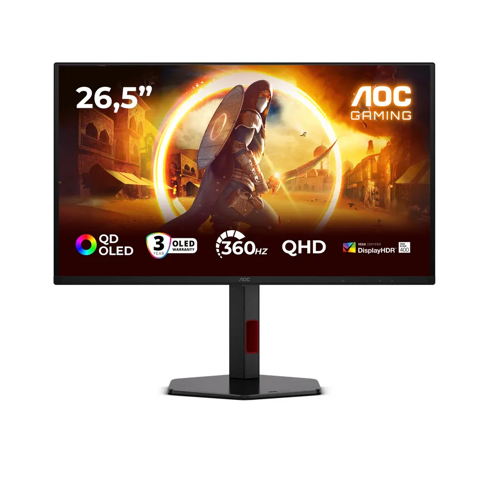 AOC AGON/Q27G4SDR/26,5"/QD-OLED/QHD/360Hz/0,03ms/Černá/3R