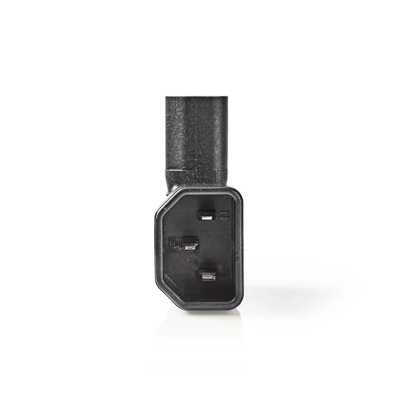 Nedis CEGB11904BK - Rozšíření Plug | IEC-320-C13 | IEC-320-C14 | Úhlový Pravý |