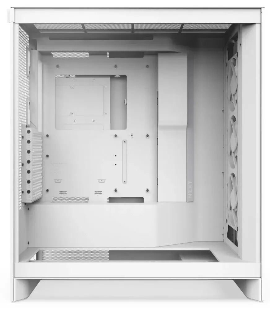 NZXT skříň H7 Flow RGB edition / ATX / 1x 360mm RGB Fan/ USB-C / 2x USB / proskl. bočnice / mesh panel / RGB / bílá