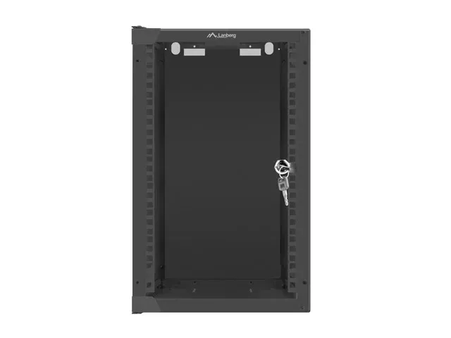 LANBERG RACKOVÁ SKŘÍŇ 10" PRO MONTÁŽ NA STĚNU 9U/280X310 (FLAT PACK) S PROSKLENÝMI DVEŘMI ČERNÁ