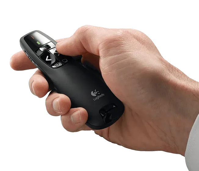 Logitech prezentér Wireless Presenter R400, černý