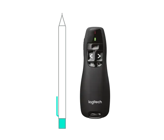 Logitech prezentér Wireless Presenter R400, černý