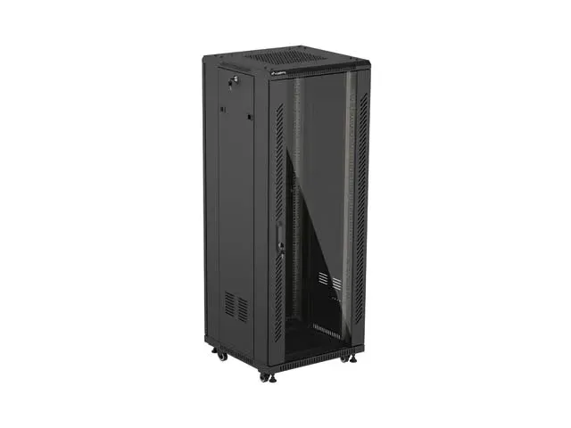 LANBERG Volně stojící skříň 19" 32U/600x600 (v rozloženém stavu) černá (RAL9004)