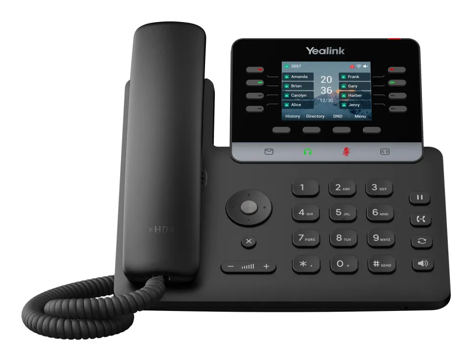 Yealink SIP-T73W SIP telefon, PoE, 2,8"bar. LCD, GigE, 12 SIP účtů, BT, Wi-Fi 6