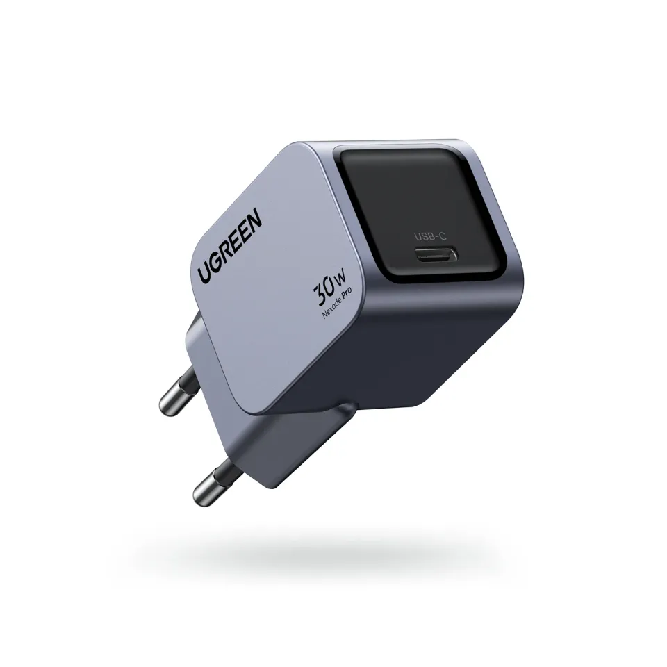 UGREEN síťová rychlonabíječka Nexode Pro 30W 1-Port USB-C, GaN, stříbrná