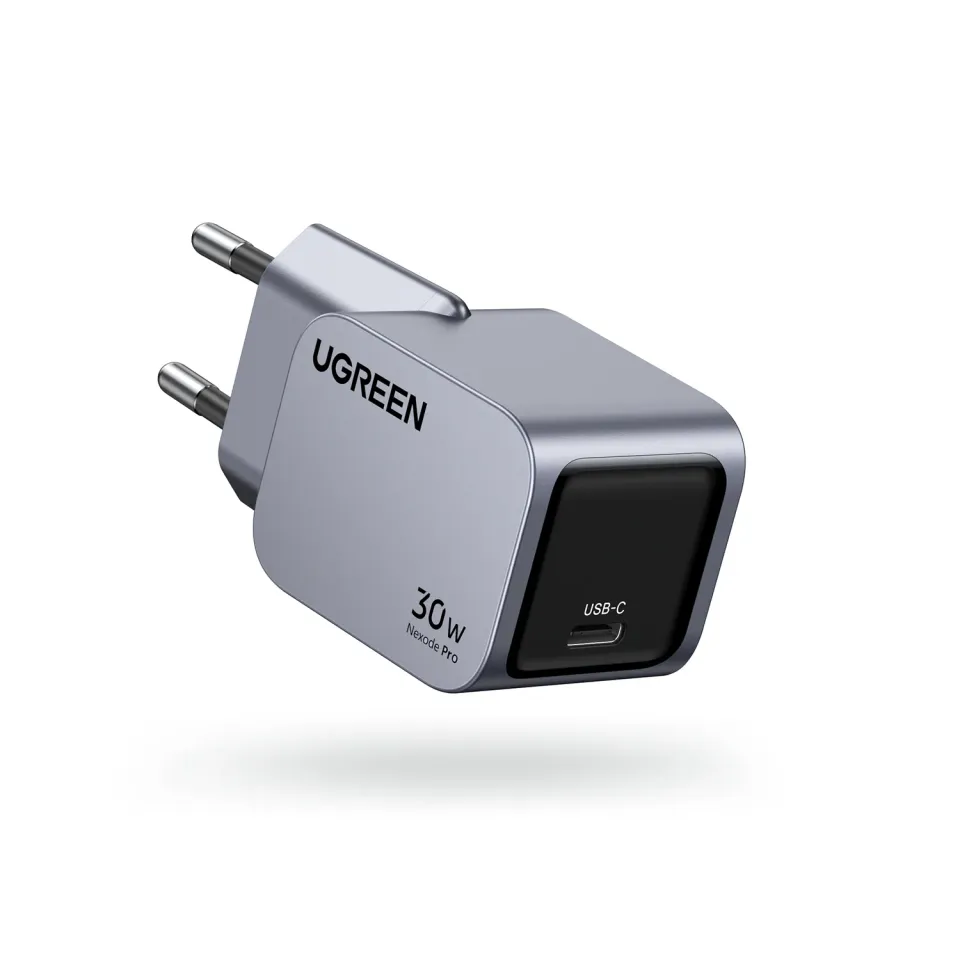 UGREEN síťová rychlonabíječka Nexode Pro 30W 1-Port USB-C, GaN, stříbrná