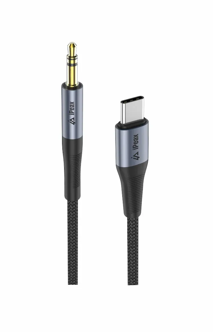 ADAPTÉR USB-C / 3,5 MM JACK 1,5 M ČERNÝ