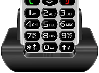 EVOLVEO EasyPhone, telefon pro seniory s nabíjecím stojánkem, 1,8" 160 × 128 px/
