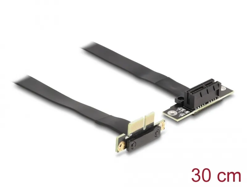 Delock Riser karta PCI Express, ze zástrčky x1 90° pravoúhlý na slot x1 90° prav