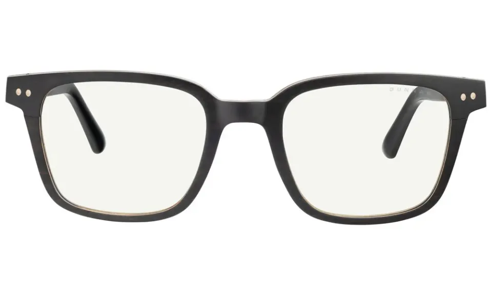 GUNNAR kancelářske/herní brýle MUIR EBONY * čírá PRO skla * BLF20 * GUNNAR focus