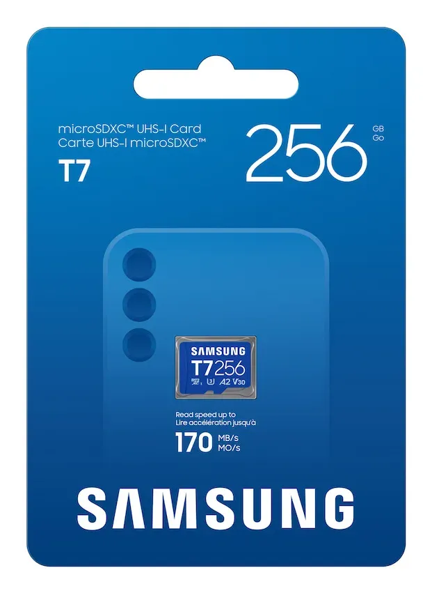 Samsung micro SD karta T7 - 256GB + USB adaptér