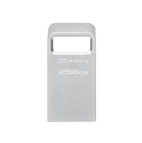KINGSTON DataTraveler Micro 256GB kovový USB3.2 flash drive (stříbrný)