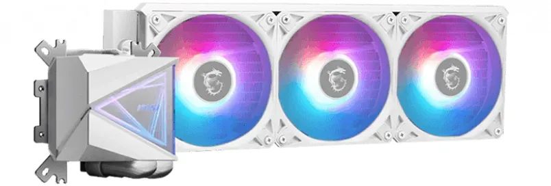 MSI vodní chladič CPU MAG CORELIQUID I360 WHITE/ 3x 120mm ARGB fan/ bílý