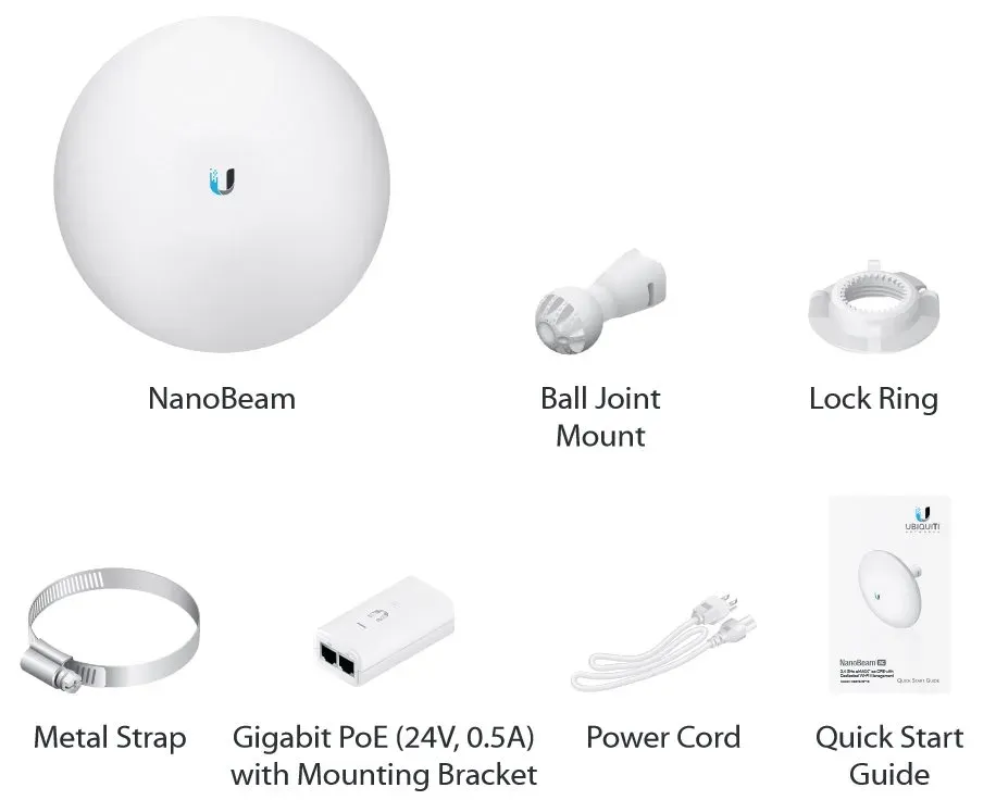 Ubiquiti NanoBeam 2AC-13,2.4GHz MIMO,2x13dBi,AirMAX AC
