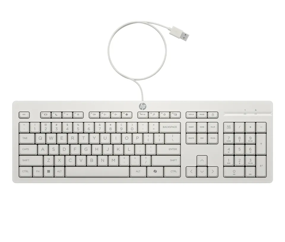 HP 225 Wired Mouse and Keyboard Combo G2 - White English