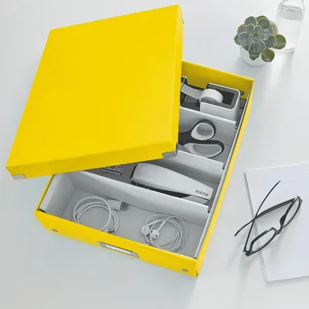 LEITZ Organizační box Click&Store, velikost M, žlutá