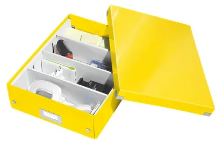 LEITZ Organizační box Click&Store, velikost M, žlutá