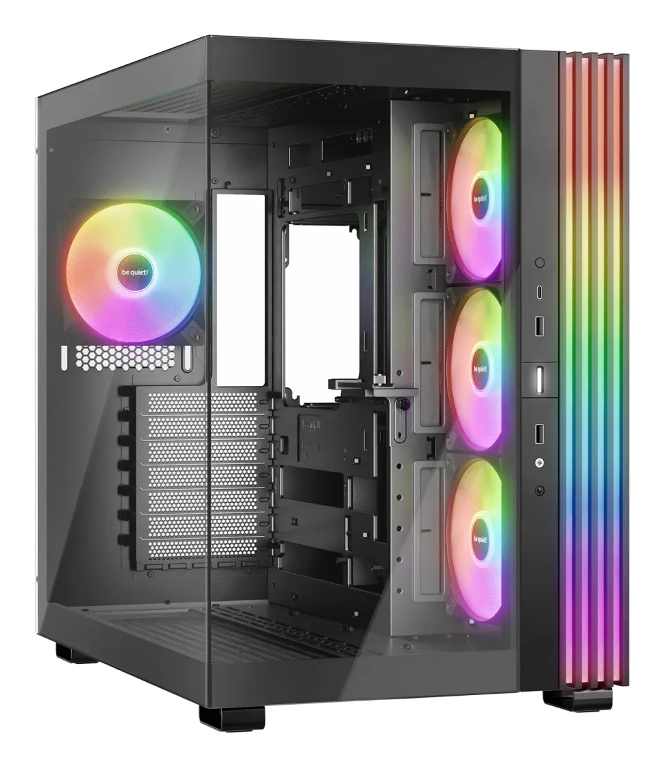 Be quiet! skříň LIGHT BASE 600LX / ATX / 4x 120mm ARGB fan / 2xUSB 3.0 / USB-C / panoramatická / černá