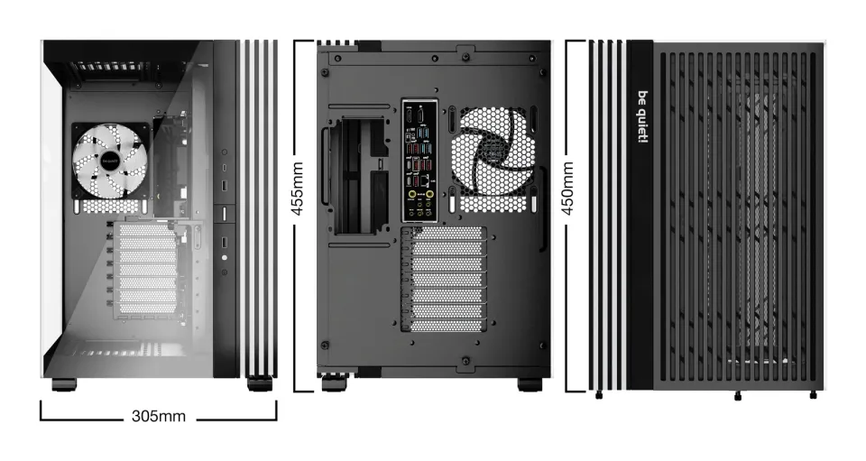 Be quiet! skříň LIGHT BASE 600LX / ATX / 4x 120mm ARGB fan / 2xUSB 3.0 / USB-C / panoramatická / černá