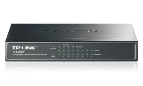 TP-LINK TL-SG1008P GBit PoE Switch, 8x 10/100/1000Mbps/4x POE Port