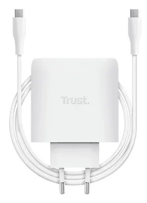 TRUST GaN Nabíječka MAXO 65W, USB-C, bílá