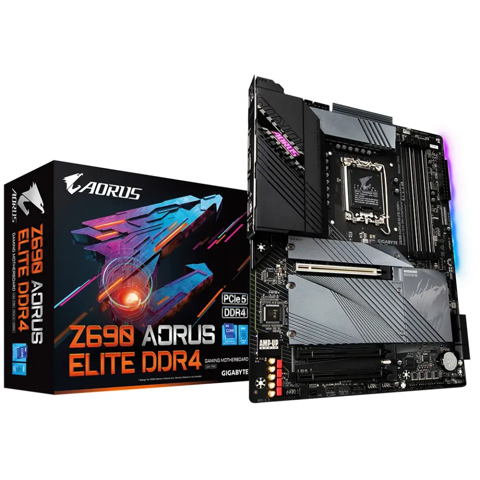 GIGABYTE MB Sc LGA1700 Z690 AORUS ELITE DDR4, Intel Z690, 4xDDR4, 1xDP, 1xHDMI