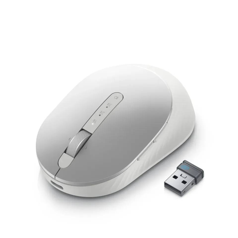 Dell Premier MS7421W/Kancelářská/Optická/Pro praváky/4 000 DPI/Bezdrátová Bluetooth/Stříbrná