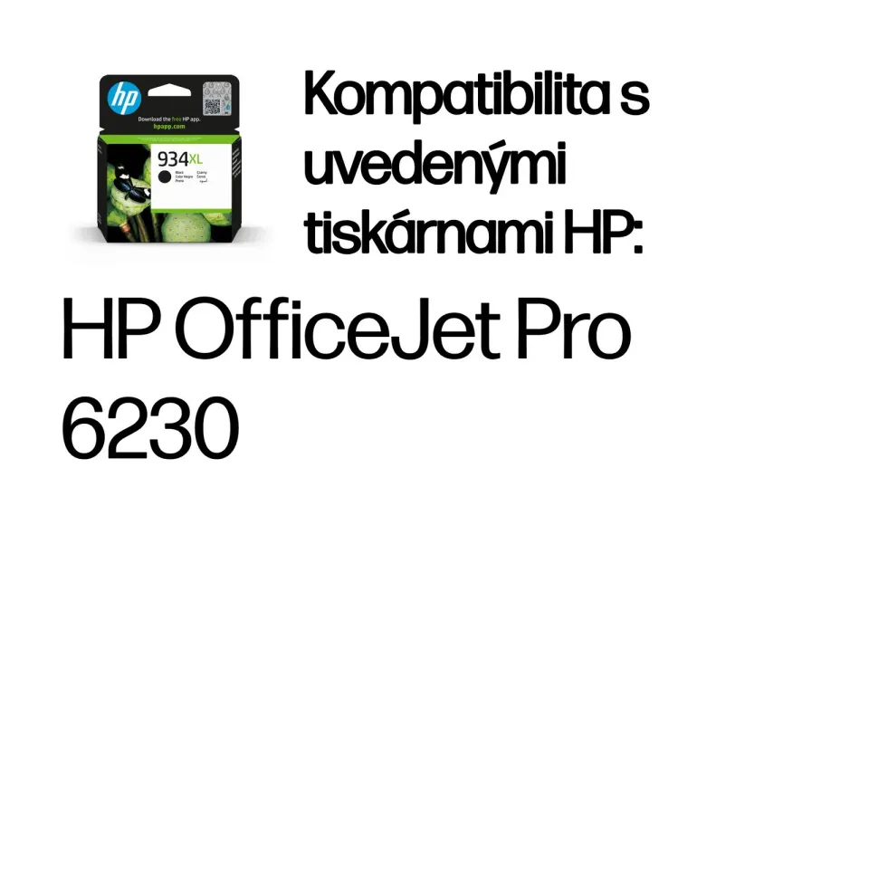 HP 934XL černá inkoustová kazeta, C2P23AE