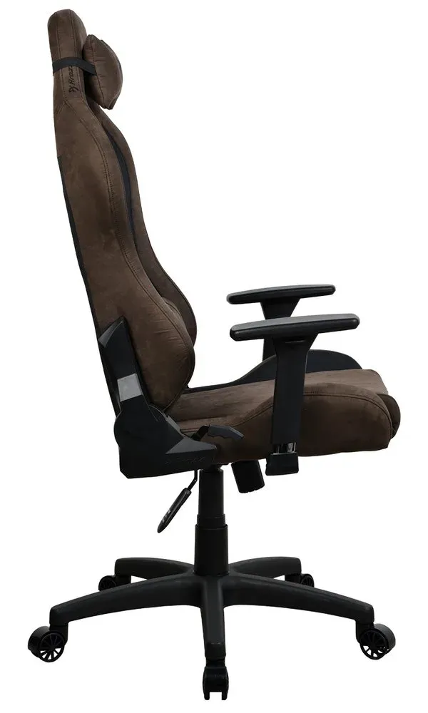 AROZZI herní židle TORRETTA SuperSoft/ látkový povrch/ hnědá