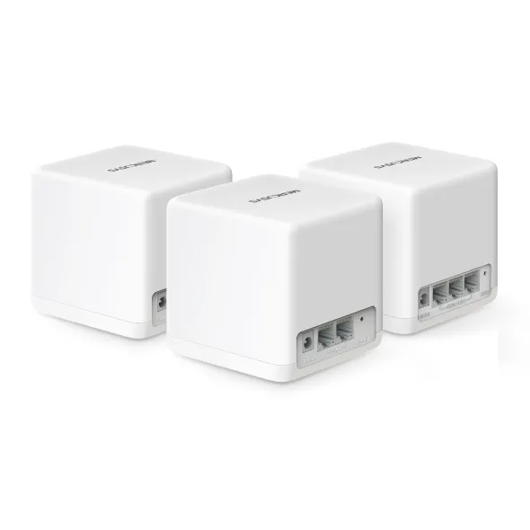 TP-Link WiFi-Router Mercusys Halo H60X (3er-Pack) WiFi 6, AX1500, 3x GLAN 2,4/5 GHz