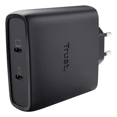 TRUST GaN Nabíječka MAXO 100W 2-Port, USB-C, černá
