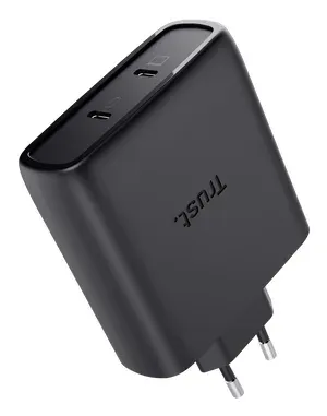 TRUST GaN Nabíječka MAXO 100W 2-Port, USB-C, černá
