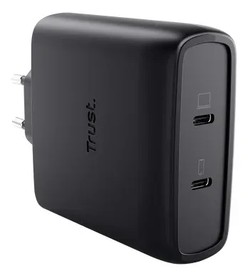 TRUST GaN Nabíječka MAXO 100W 2-Port, USB-C, černá