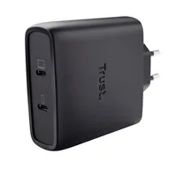 TRUST GaN Nabíječka MAXO 100W 2-Port, USB-C, černá
