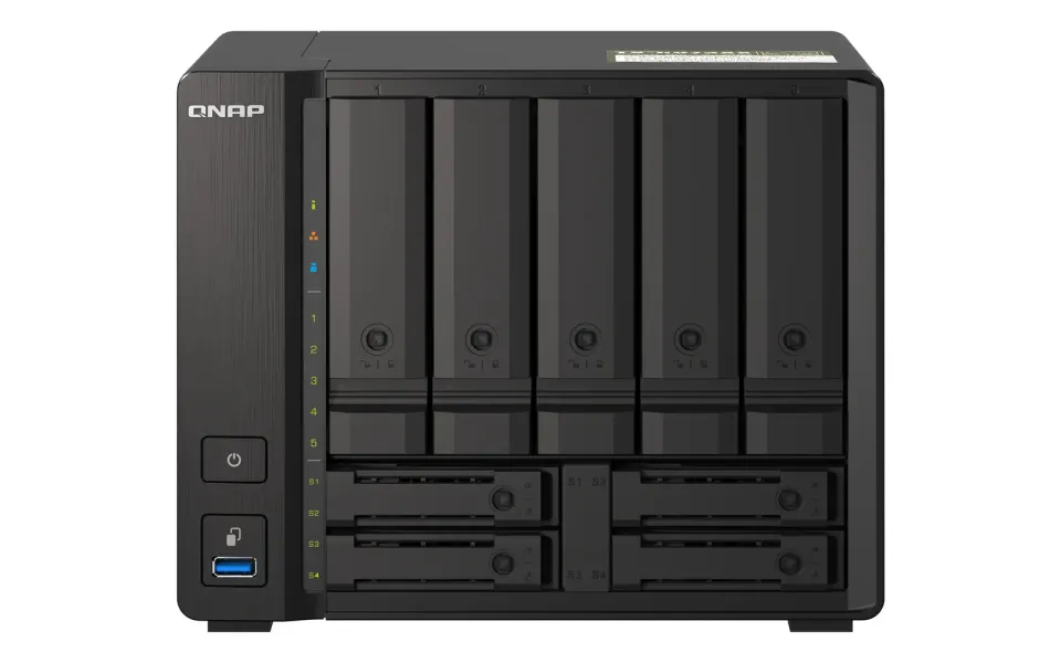 QNAP TS-h973AX-8G (Ryzen 2,2GHz, ZFS, 8GB RAM, 5x 3,5" + 4x 2,5" SATA/2x U.2, 2x 2,5GbE, 1x 10GbE)
