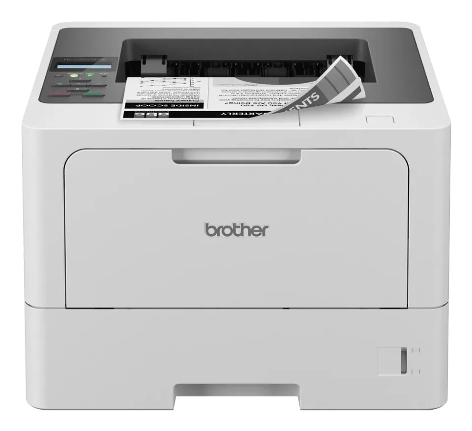 Brother HL-L5210DW – černobílá laserová tiskárna A4, 48 str./min, oboustranný tisk, gigabitový Ethernet, Wi-Fi a USB