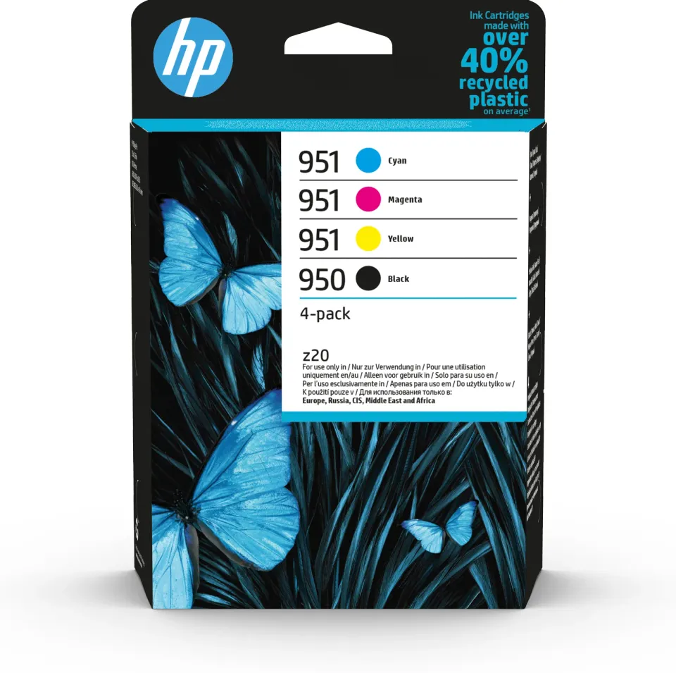 HP 6ZC65AE náplně č.950+951 CMYK (4pack = černá + CMY) (pro OJ 8100, 8600)
