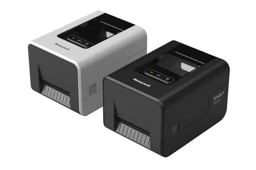 Honeywell PC42E-T – stolní tiskárna etiket, termotransfer, 300 dpi, USB a Ethernet, černá