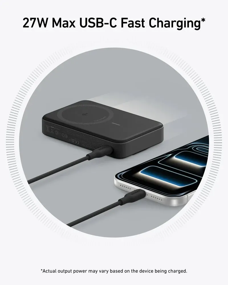 Anker MagGo Powerbanka/ 10000mAh/ 27W/ MagSafe/ černá