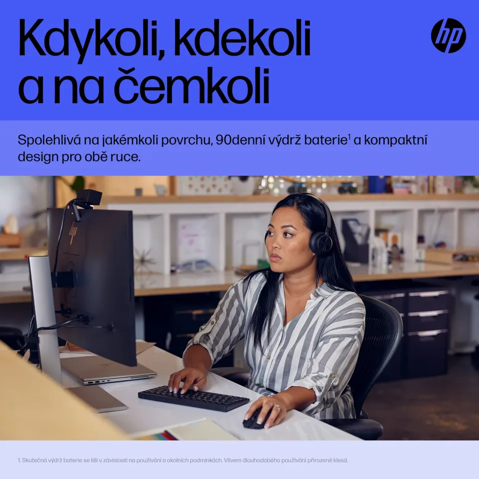 HP myš - 715 Rechargeable Multi-Device Bluetooth Mouse