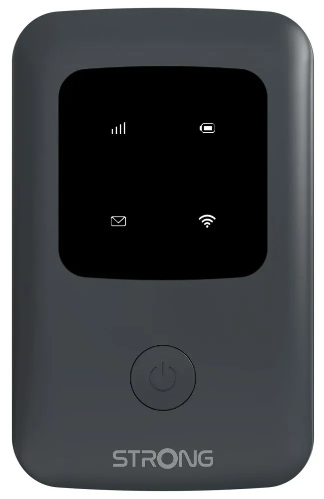 STRONG 4G MIFI 150C/ Wi-Fi standard 802.11 b/g/n/ 150 Mbit/s/ 2,4GHz/ 1x SIM slot/ 1x USB-C/ 1x micro SD slot/ černý