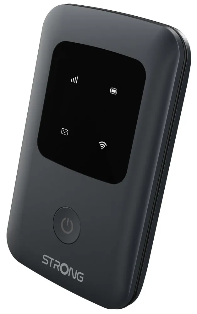 STRONG 4G MIFI 150C/ Wi-Fi standard 802.11 b/g/n/ 150 Mbit/s/ 2,4GHz/ 1x SIM slot/ 1x USB-C/ 1x micro SD slot/ černý