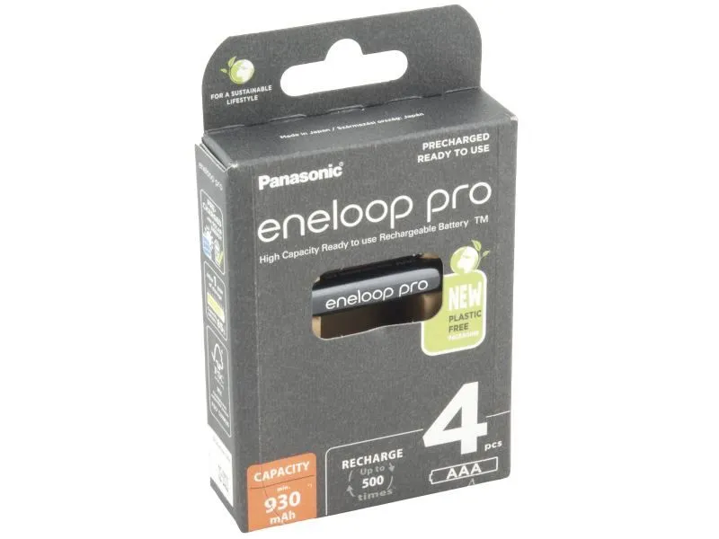 AVACOM Nabíjecí baterie AAA Panasonic Eneloop Pro N 930mAh Ni-MH 4ks Blistr