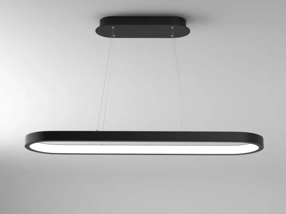 IMMAX NEO HIPODROMO SMART závěsné svítidlo 120x30cm 42W černé Zigbee 3.0, TUYA