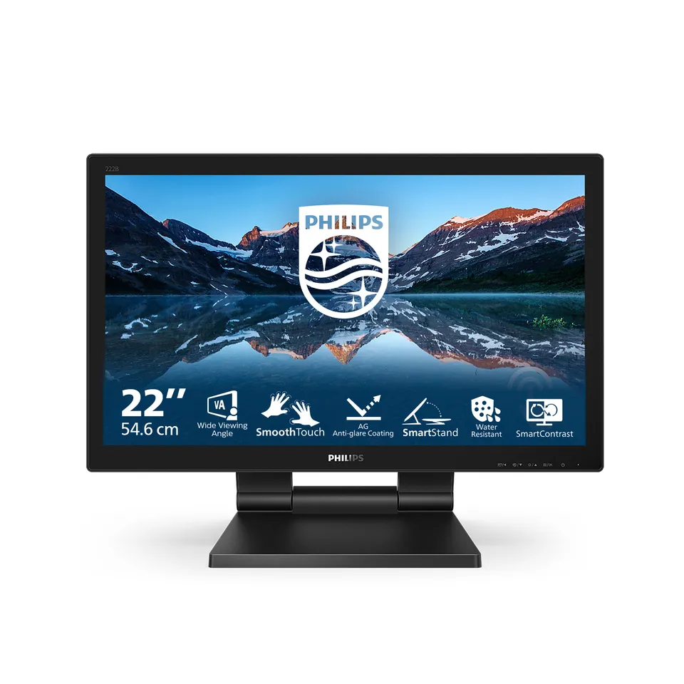 Philips LCD 222B9TA 21,5" VA 16:9 Touch/1920x1080@60Hz/2ms/250cd/VGA/HDMI/DP/2xU