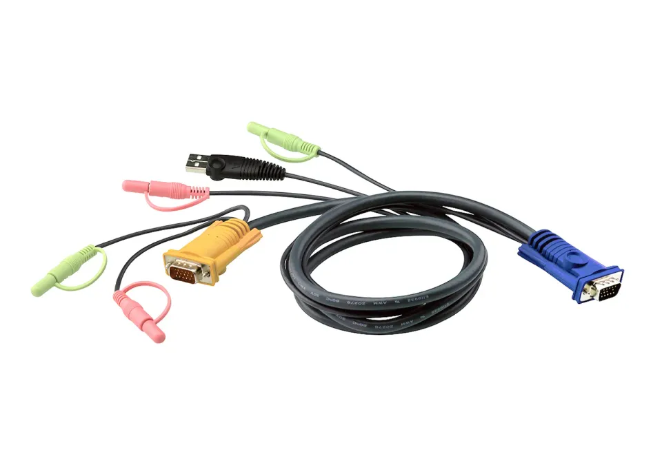 ATEN integrovaný kabel 2L-5302U pro KVM USB 1.8 M pro CS1758